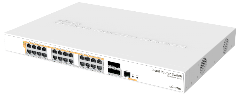 CRS328-24P-4S-PLUS-RM Cloud Router Switch CRS328-24P-4S+RM with RouterOS L5 24 PORT 480W PoE