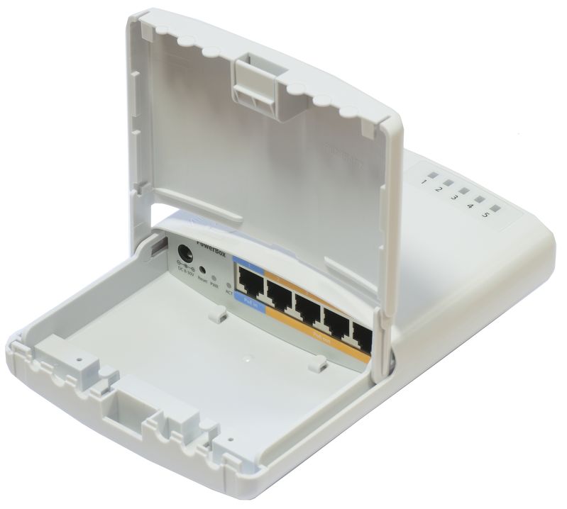 RB750P-PBr2 Mikrotik RB750P-PB r2 PowerBOX Outdoor Poe Out Router ,L4