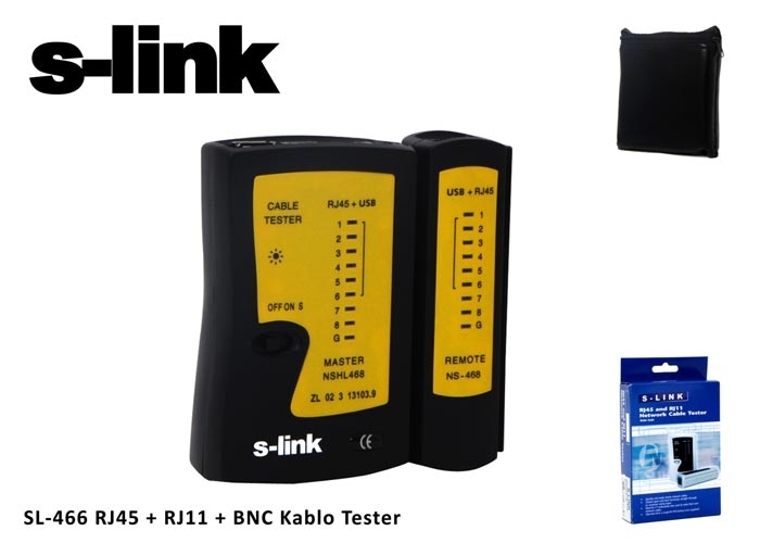SLINK-SL-470 S-Link SL-470 RJ45 + USB KABLO TEST CIHAZI