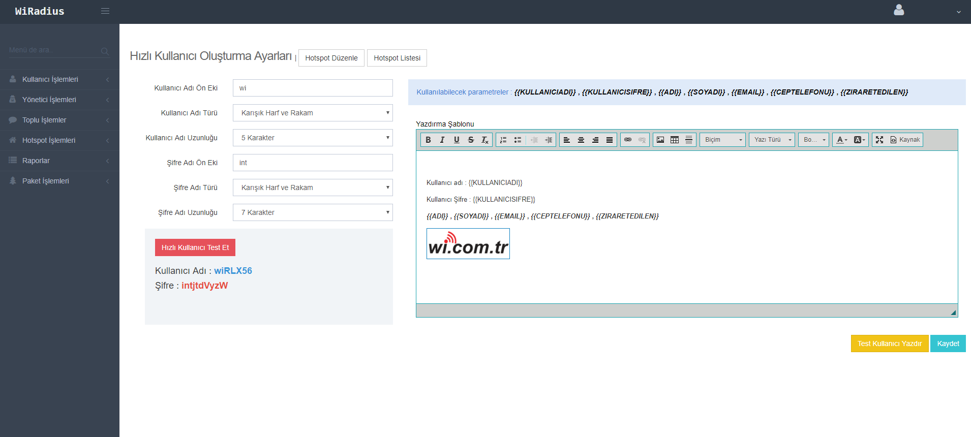 WIPOINT-100 100 ONLİNE KULLANICI HOTSPOT VE LOGIN YONETIM / YILLIK